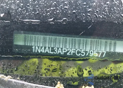 2015 Nissan Altima 2.5 S z USA, uszkodzony, nr VIN 1N4AL3AP2FC579577